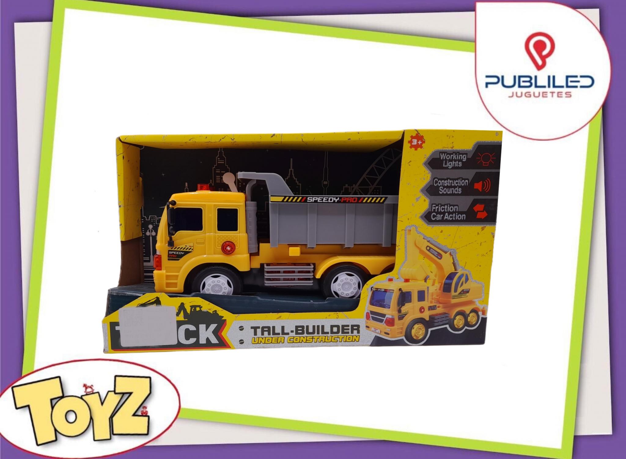 Camion de Construccion con Luz y Sonida en Caja