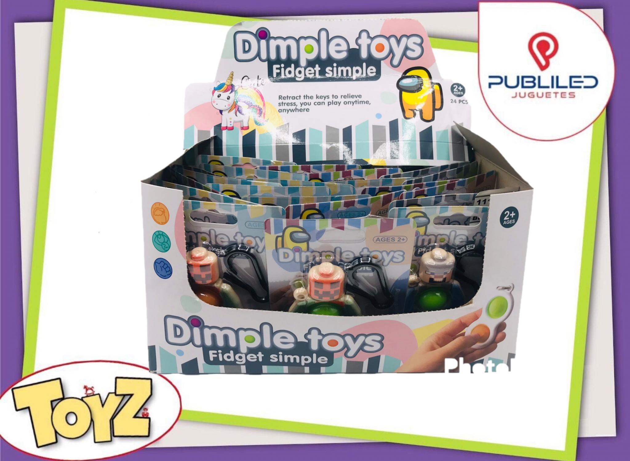 LLAVERO POP IT FIDGET x24
