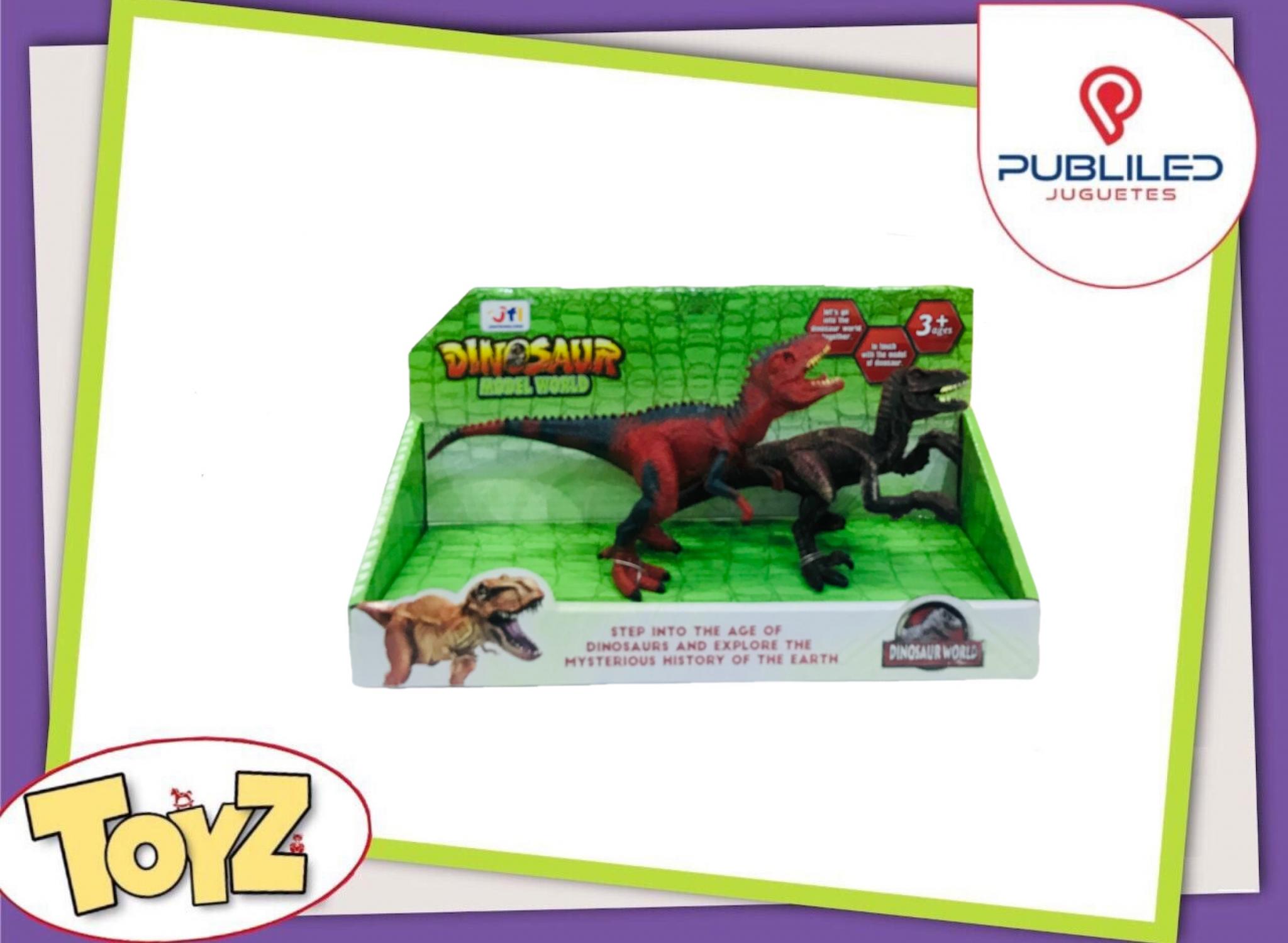 Dinosaurios en caja x2