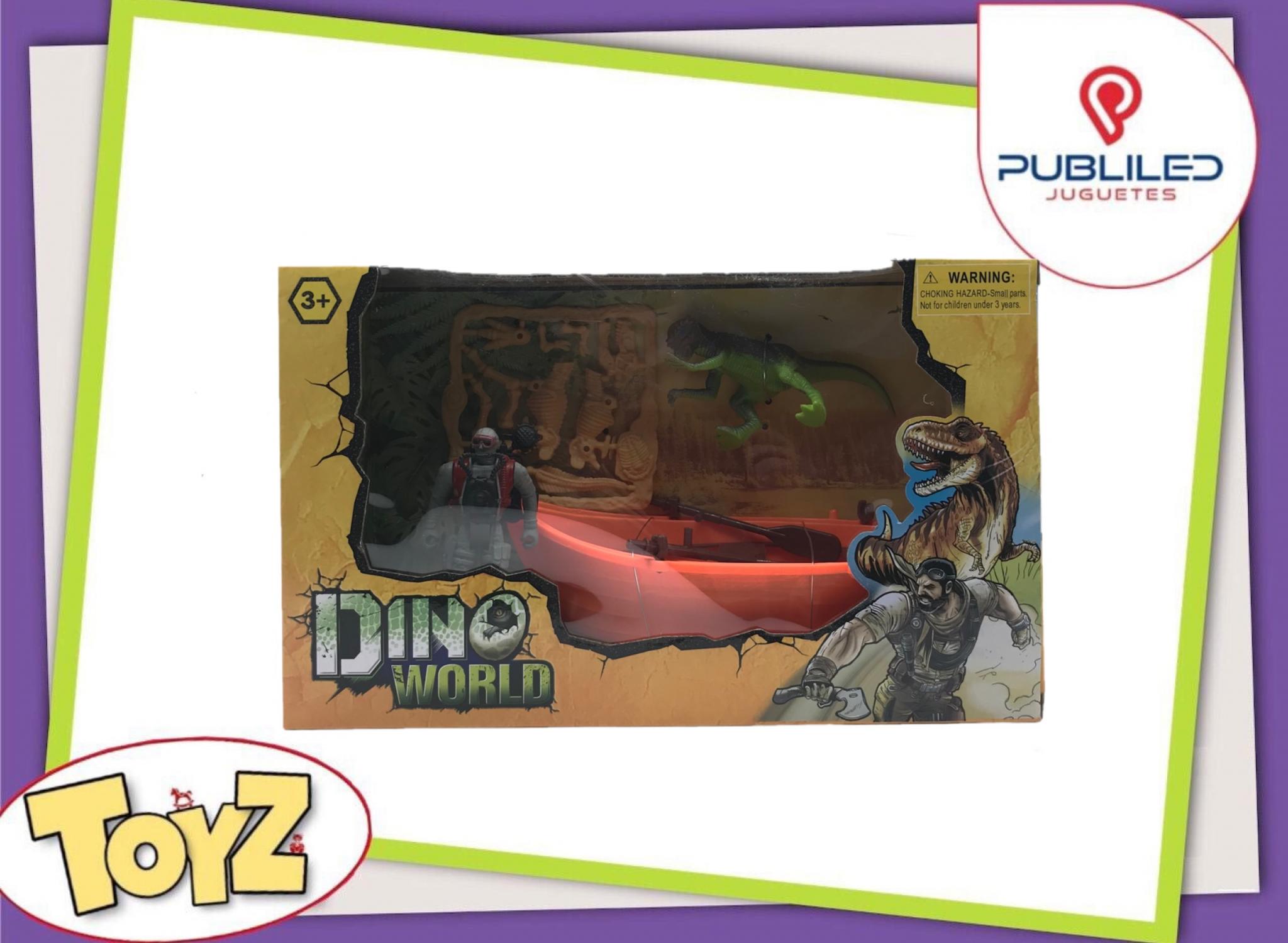 Set de Aventura Dinosaurio con Canoa