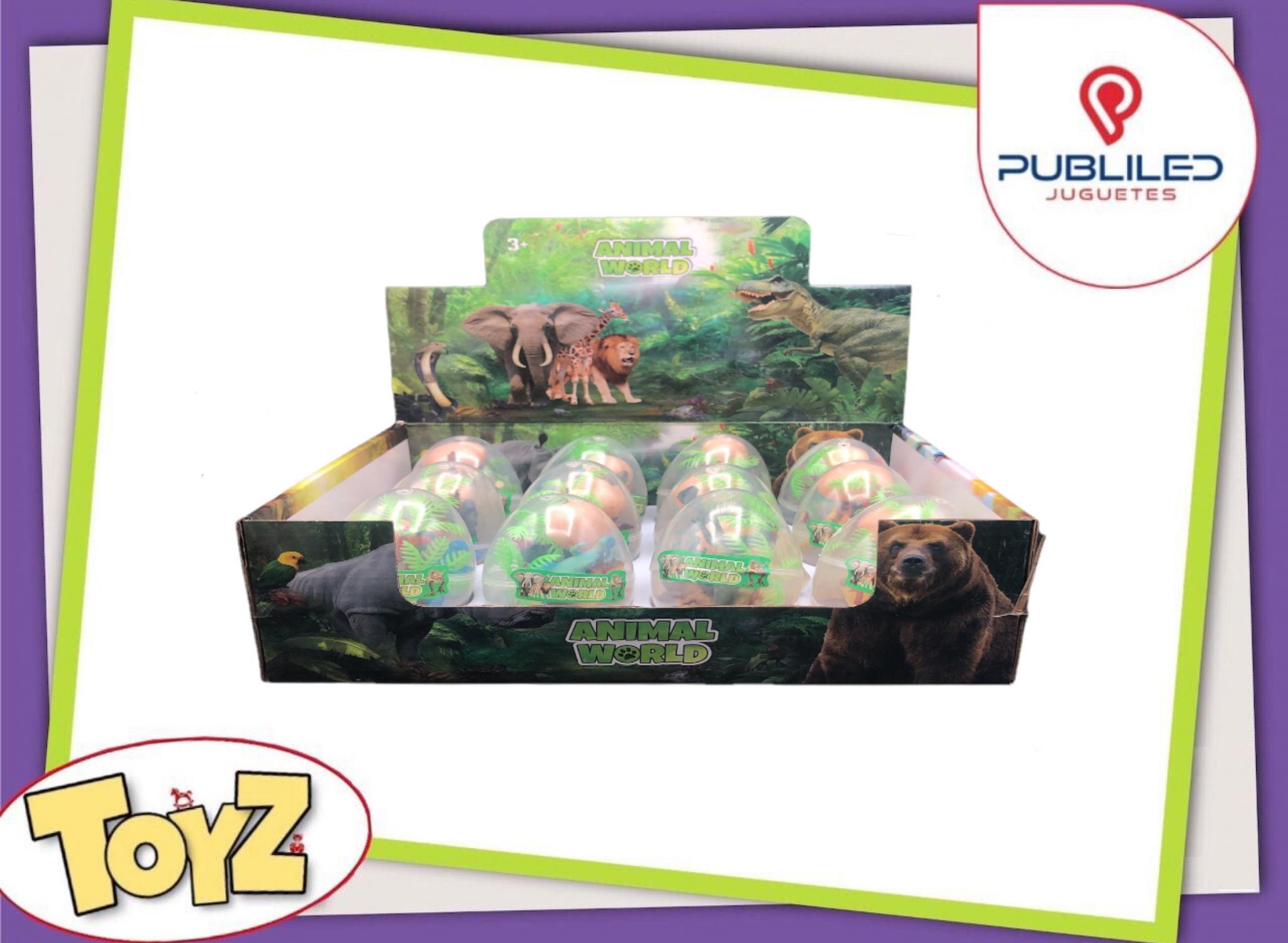 Dinosaurios en Huevos en Caja Exhibidora x12