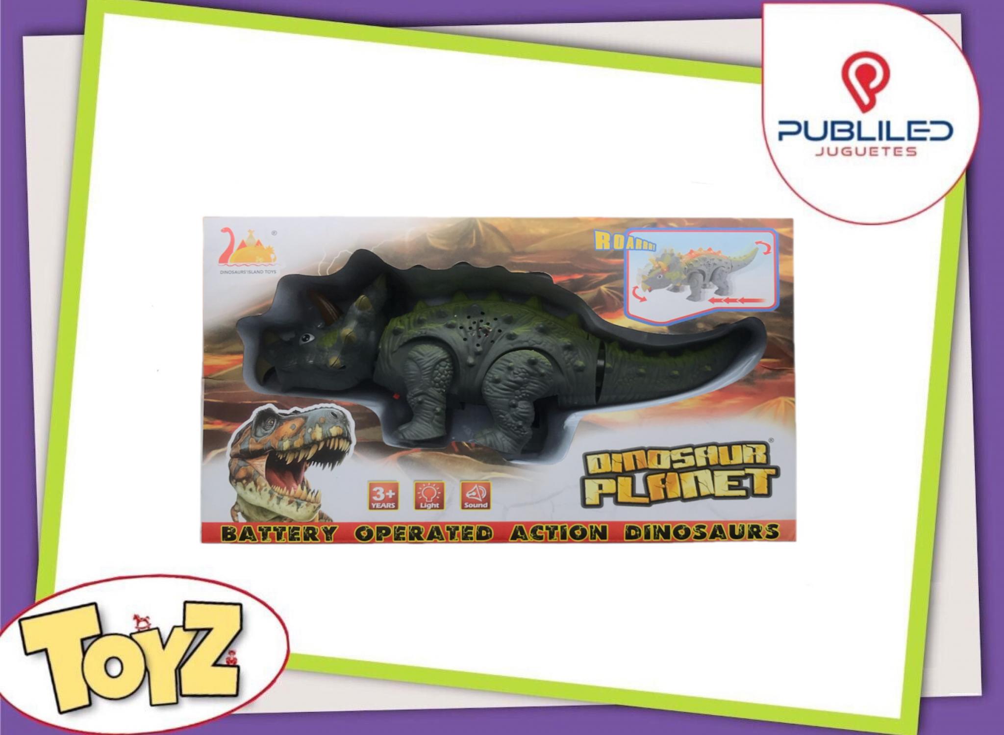 Dinosaurio con Luz y Sonido en Caja