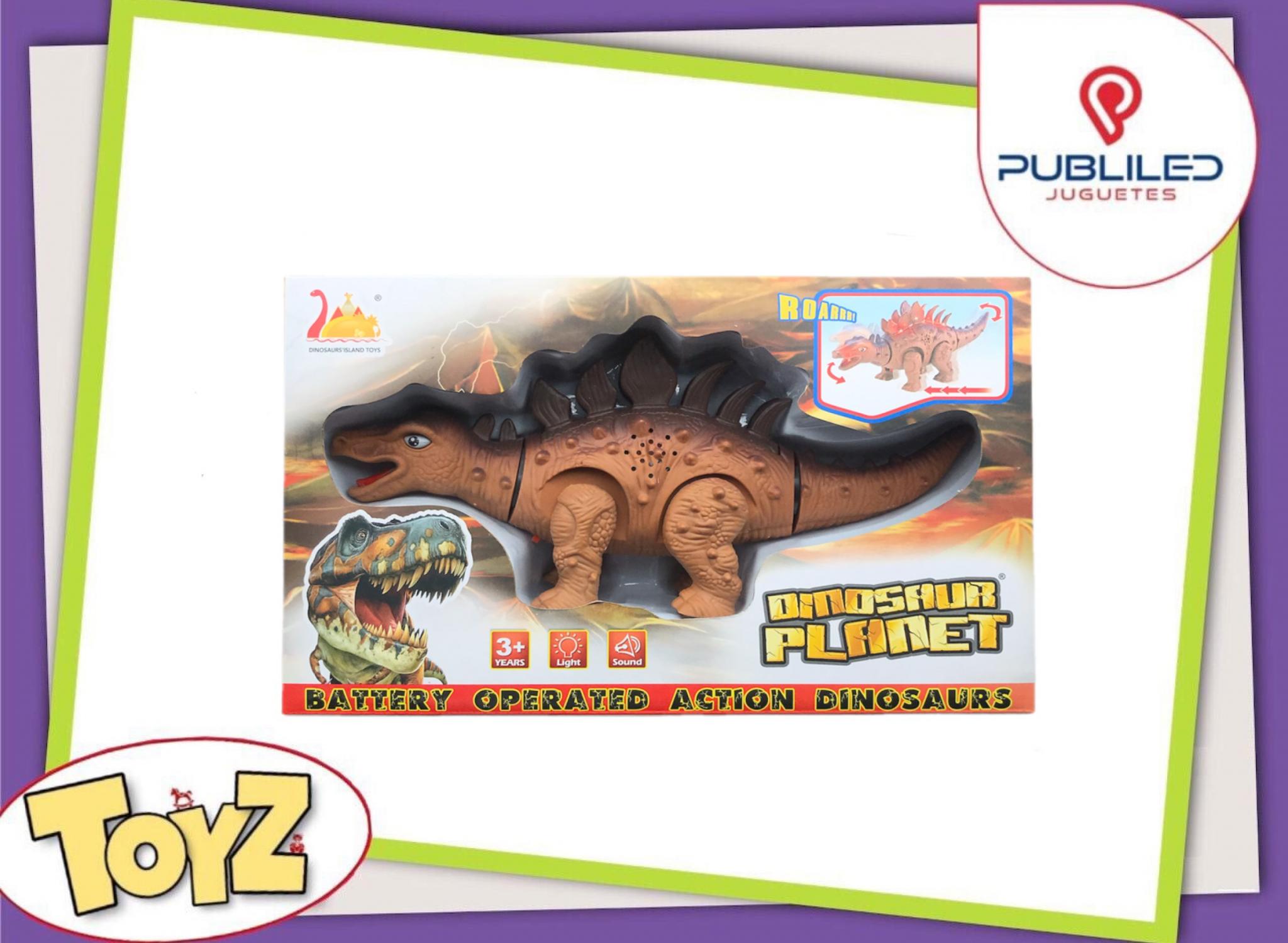 Dinosaurio con Luz y Sonido en Caja