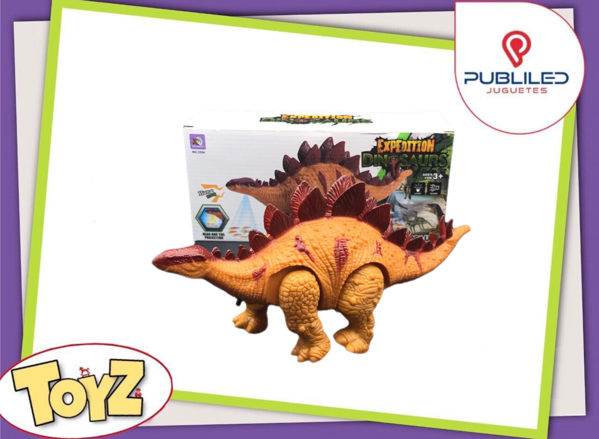Dinosaurio con Luz, Sonido y Movimiento en Caja