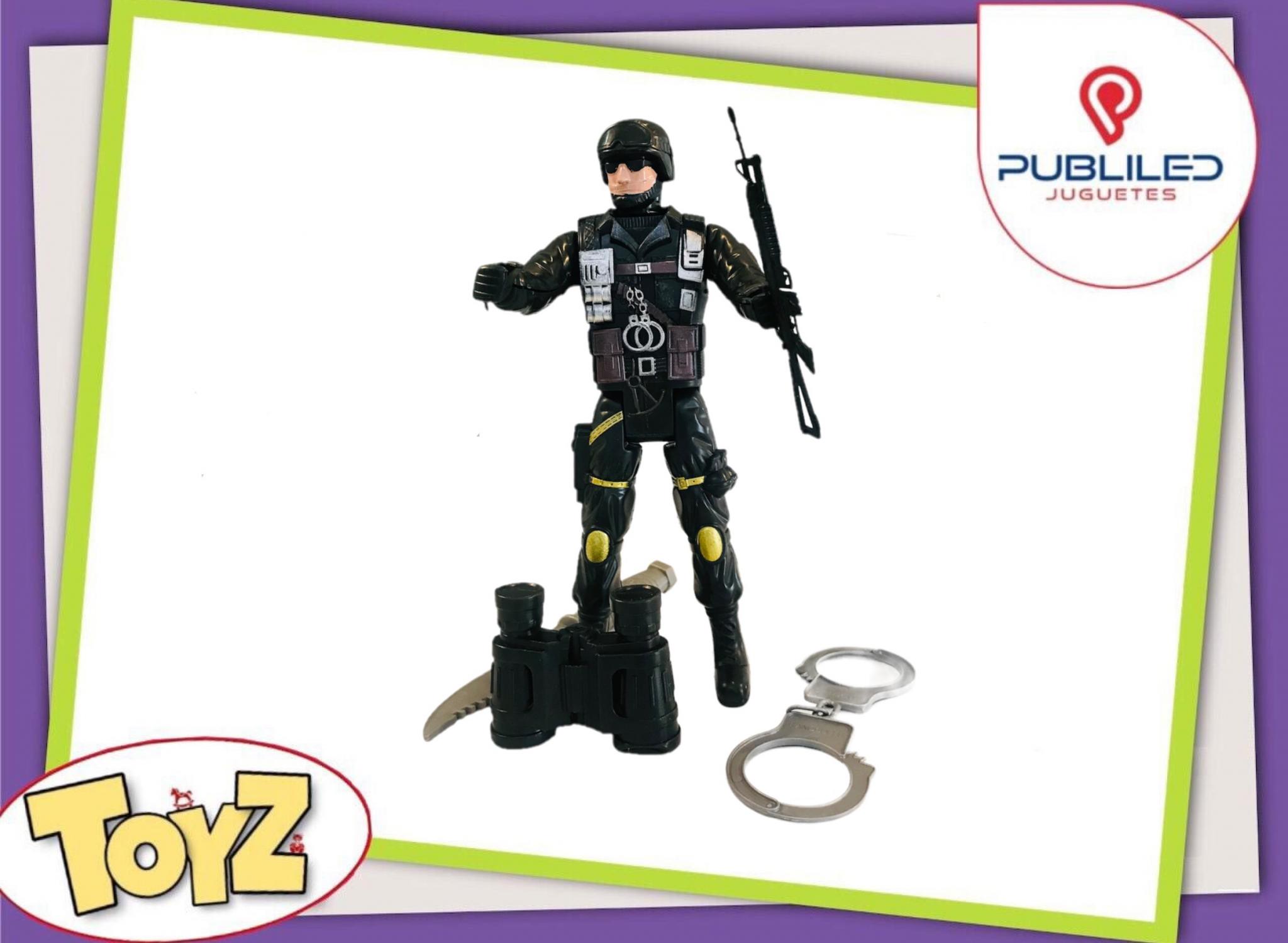 Muñeco Militar con accesorios