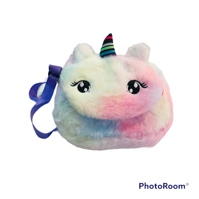 Cartera de Peluche Unicornio