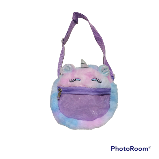 Cartera de Peluche Unicornio