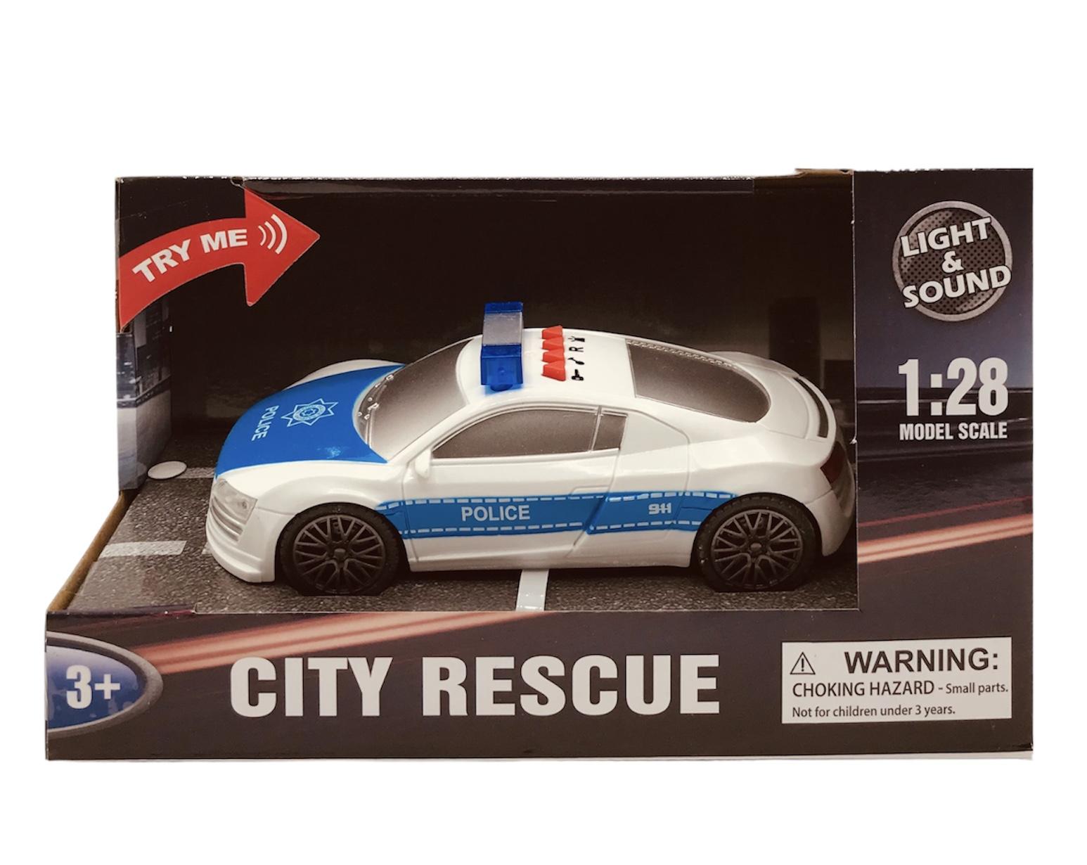 Auto de Policía en Caja