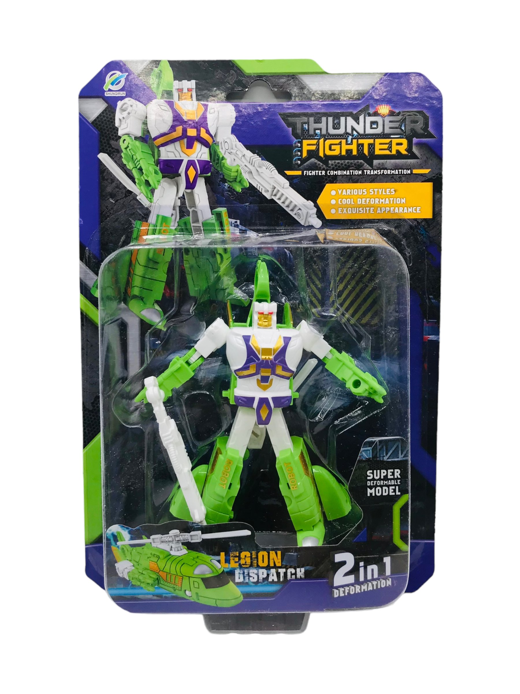 Robot Transformer Thunder Fighter en Blister