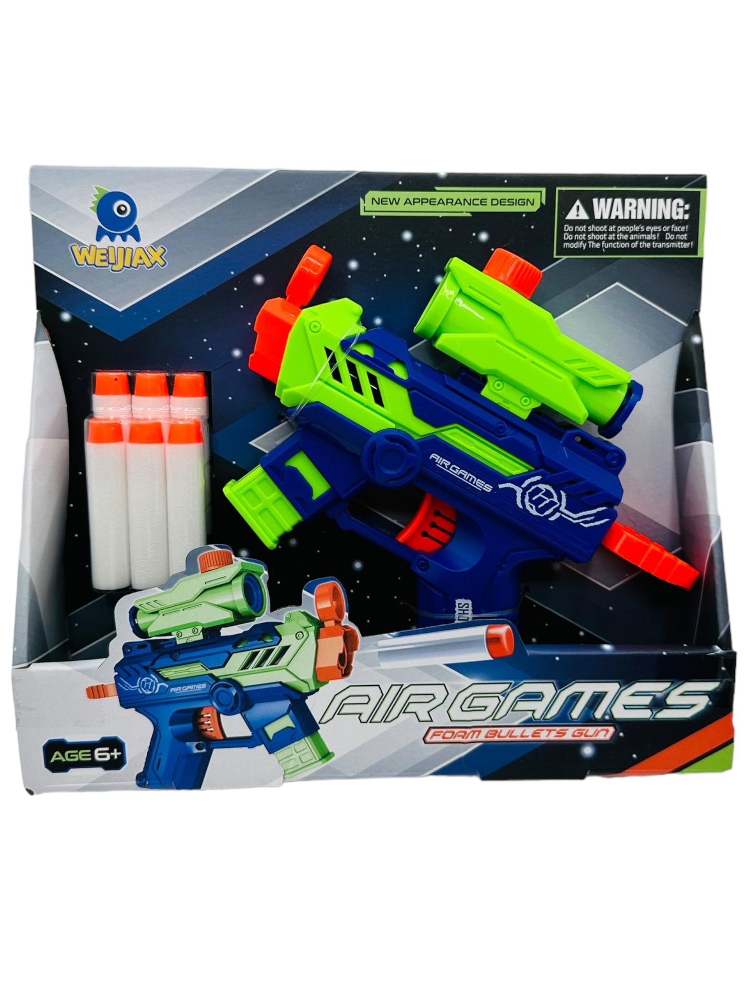 Air Games pistola con mira en caja
