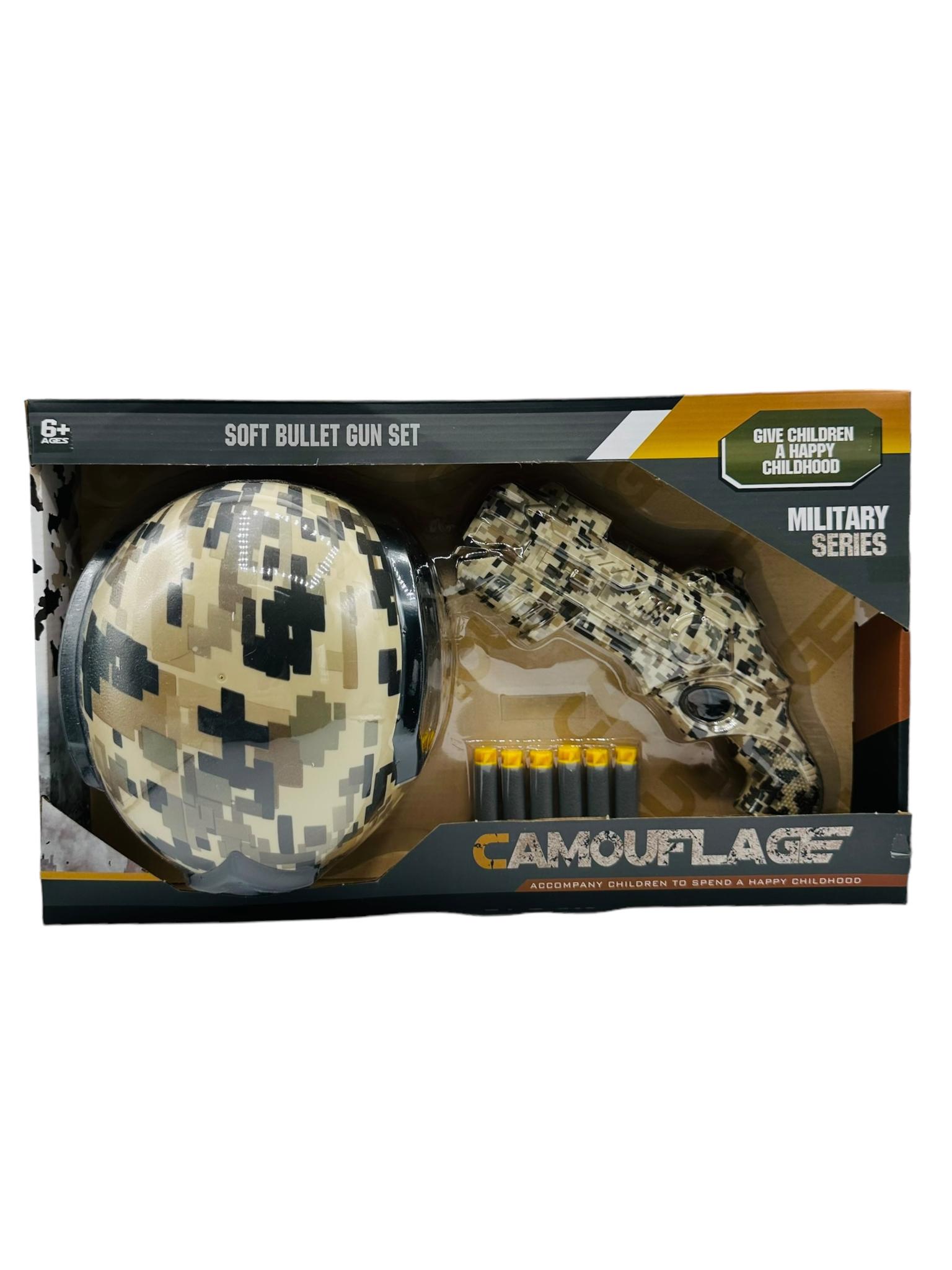 Camouflage set casco desierto en caja