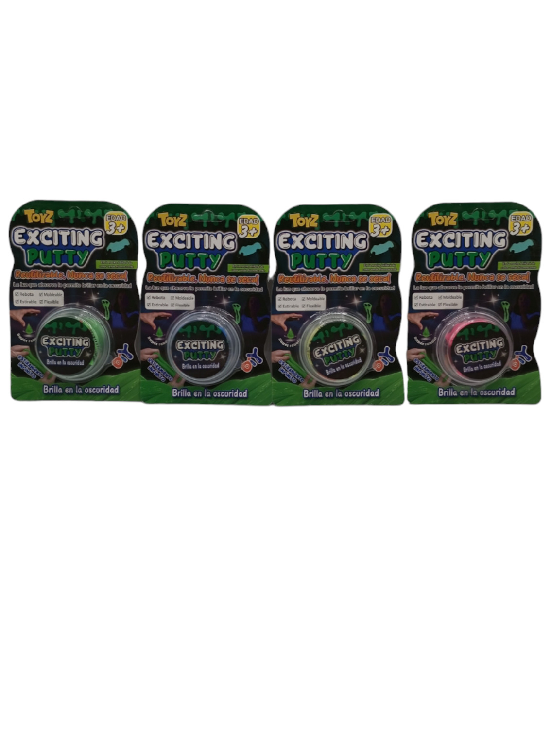 Exciting Putty brillo lata en blister