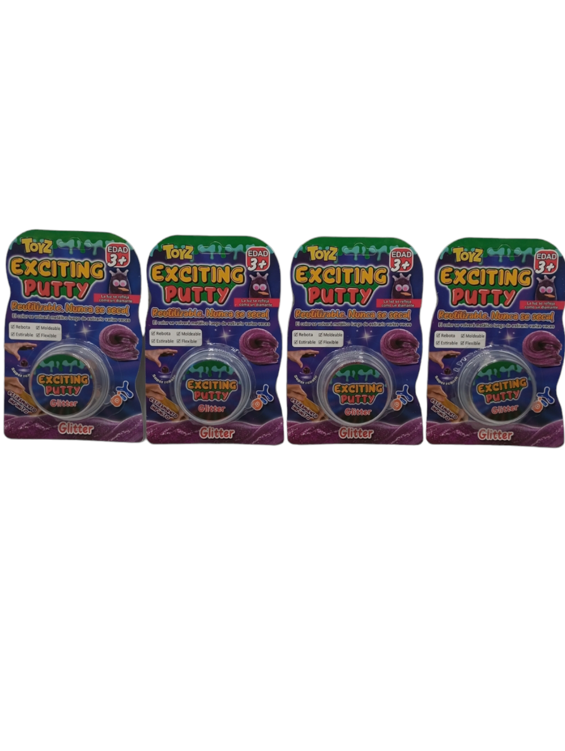 Exciting Putty glitter lata en blister