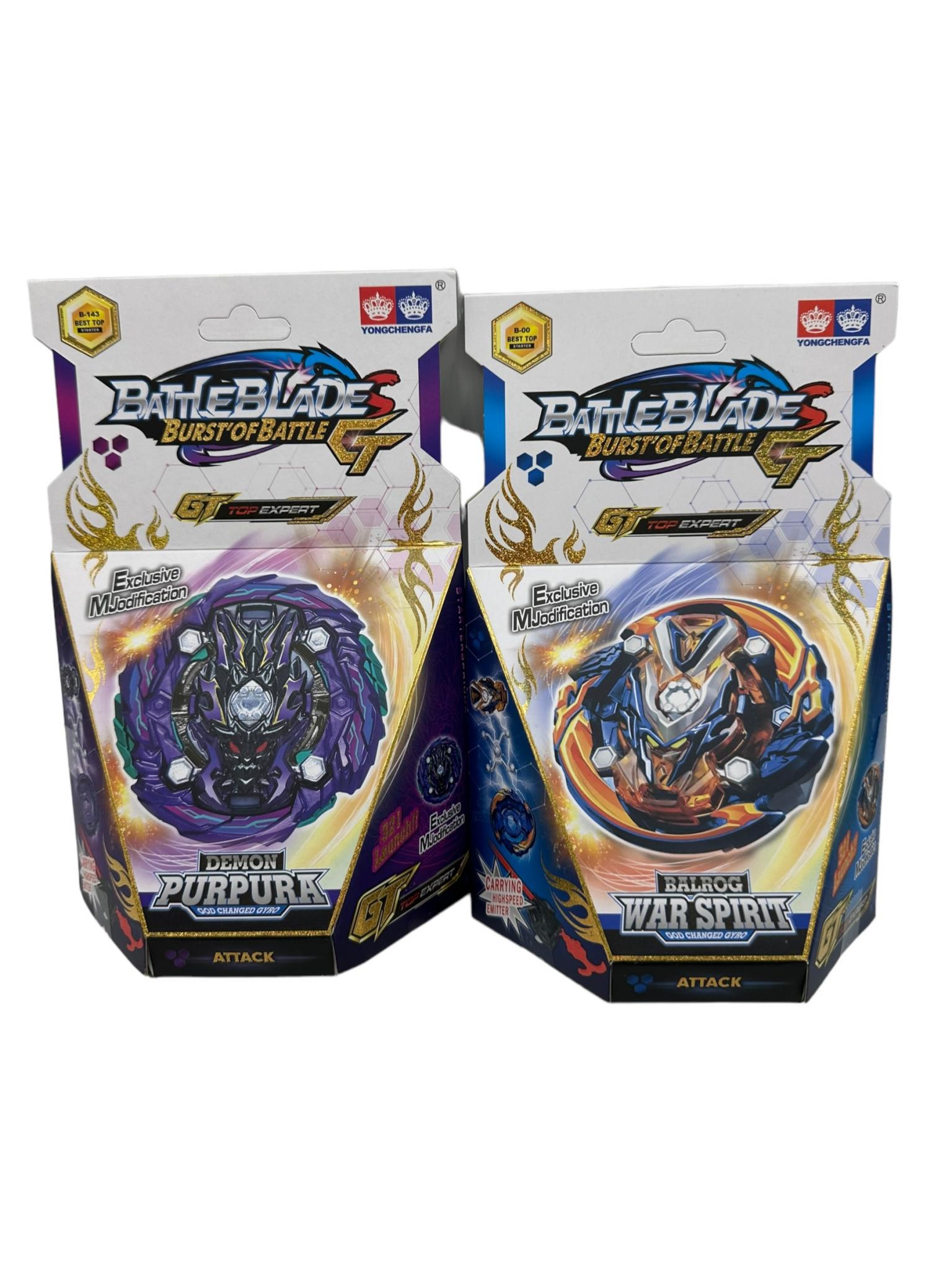 Battle BladeS - GT TOP EXPERT - Trompo con lanzador. Aro de metal