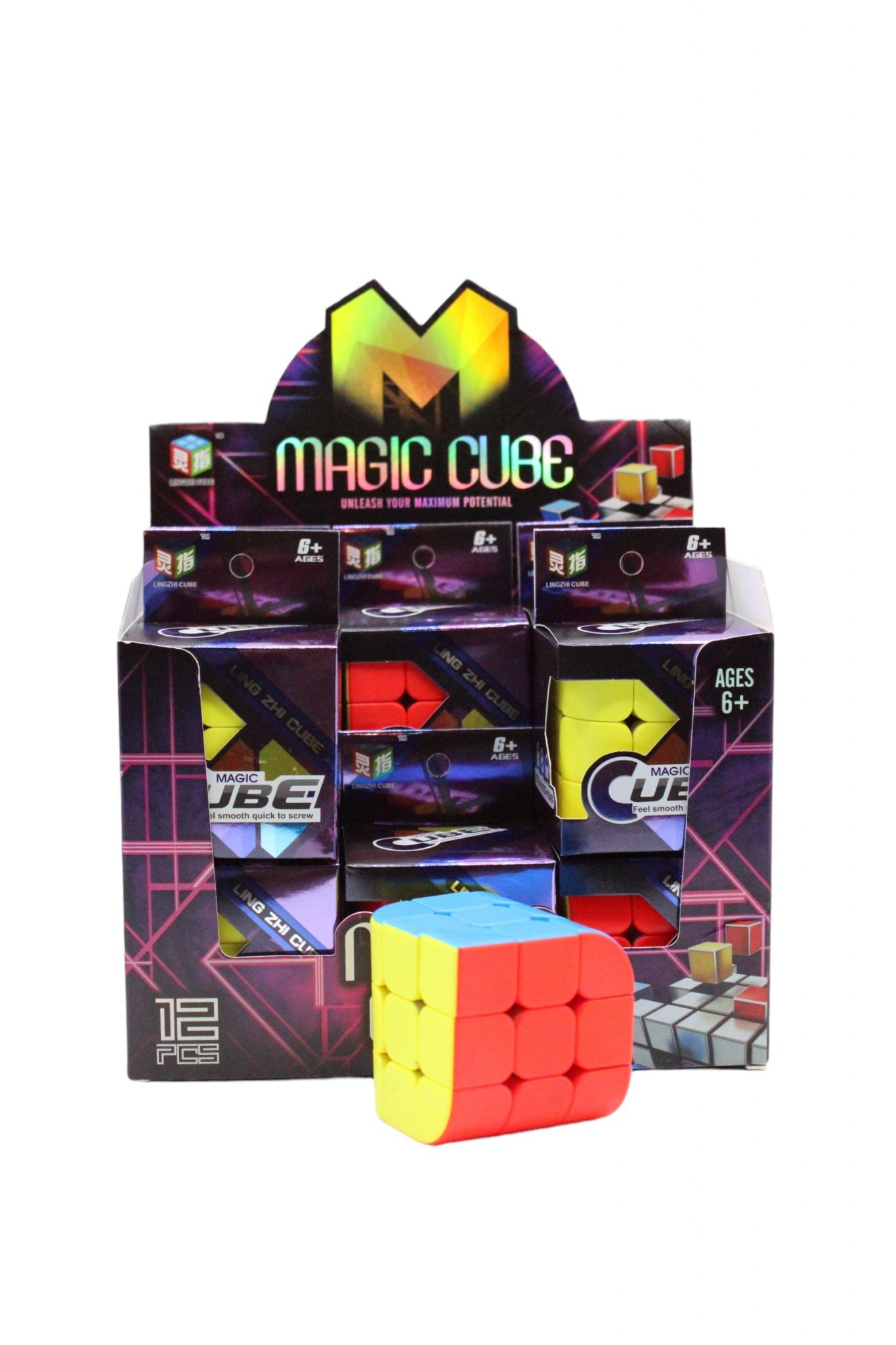 Cubo Mágico LZC 3x3 Curvo en caja exhibidora x12