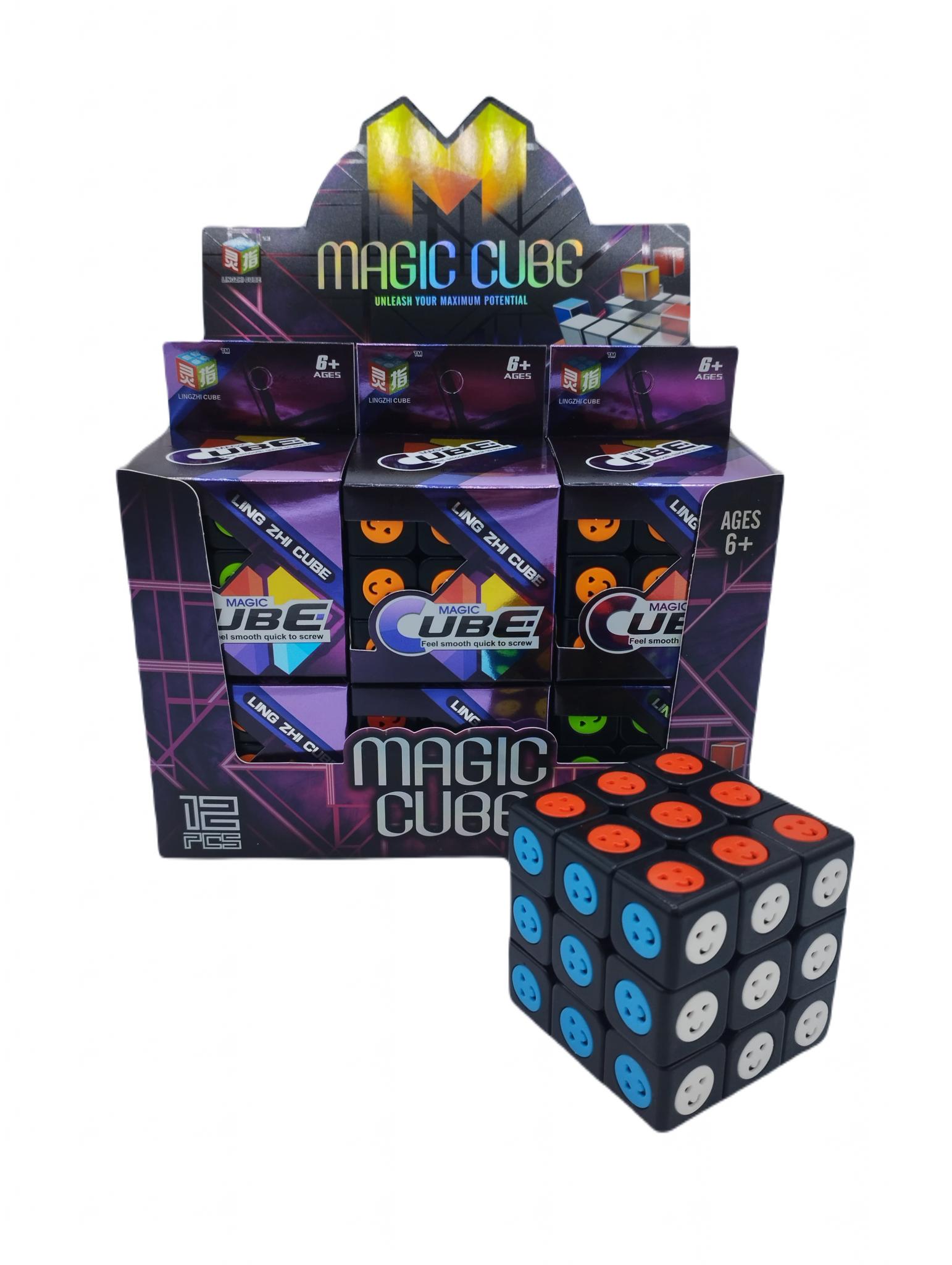 Cubo Mágico LZC Caras x12 en caja exhibidora