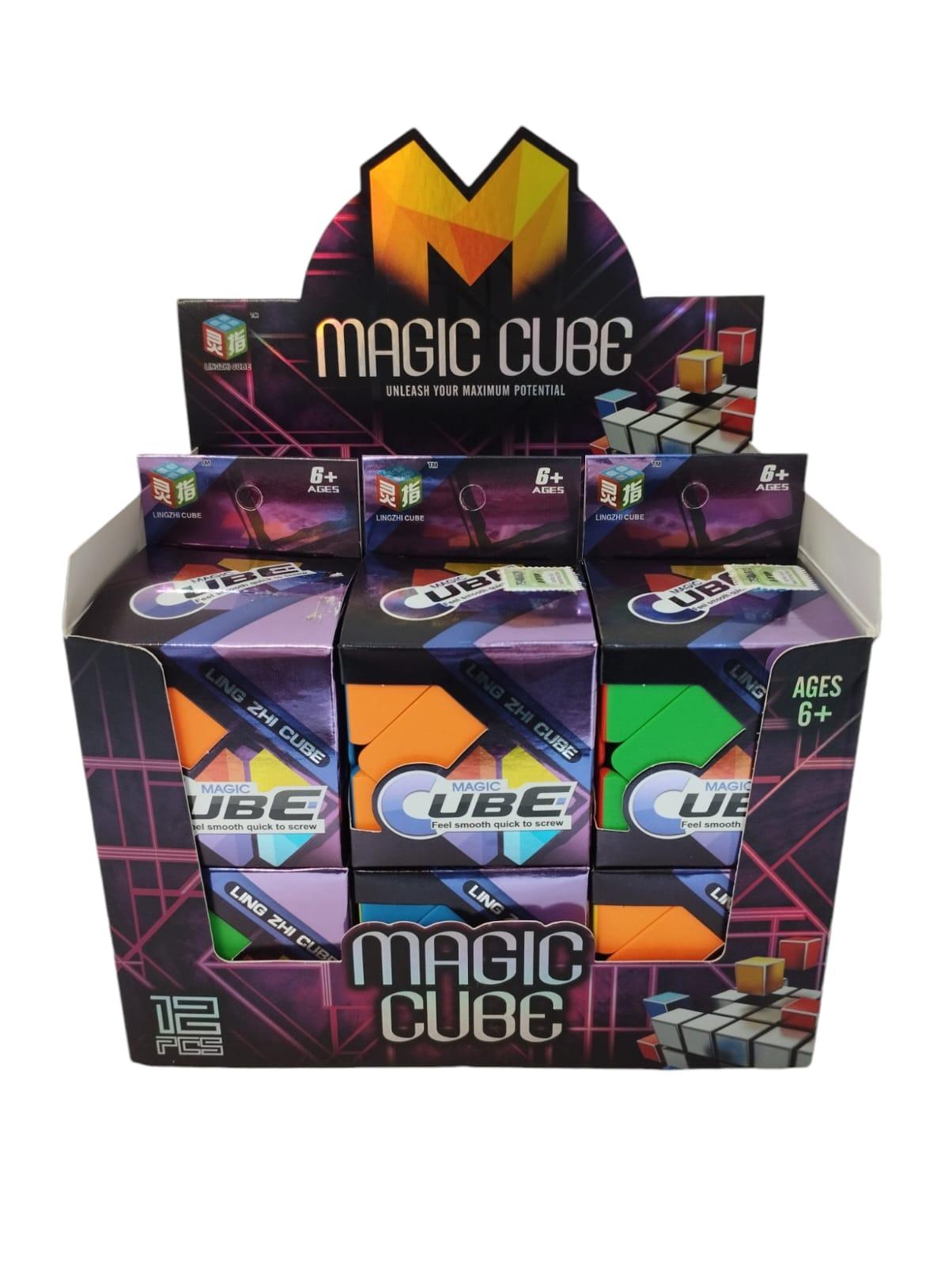Cubo Mágico LZC Rombo x12 en caja exhibidora