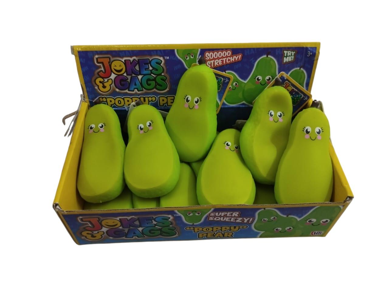 Squeeze Estirable Pera en Caja Exhibidora x12