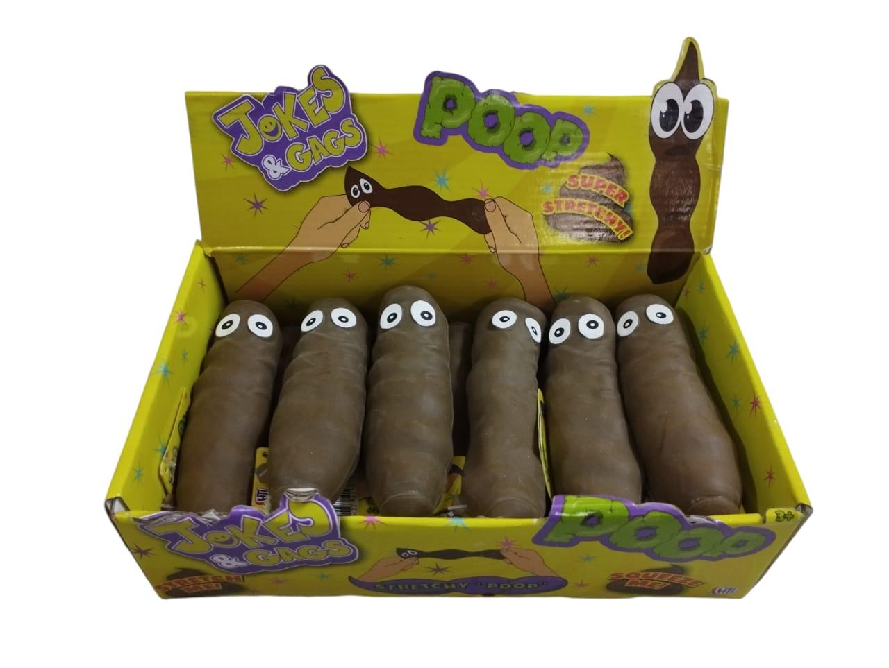Squeeze Estirable Poop en Caja Exhibidora x12