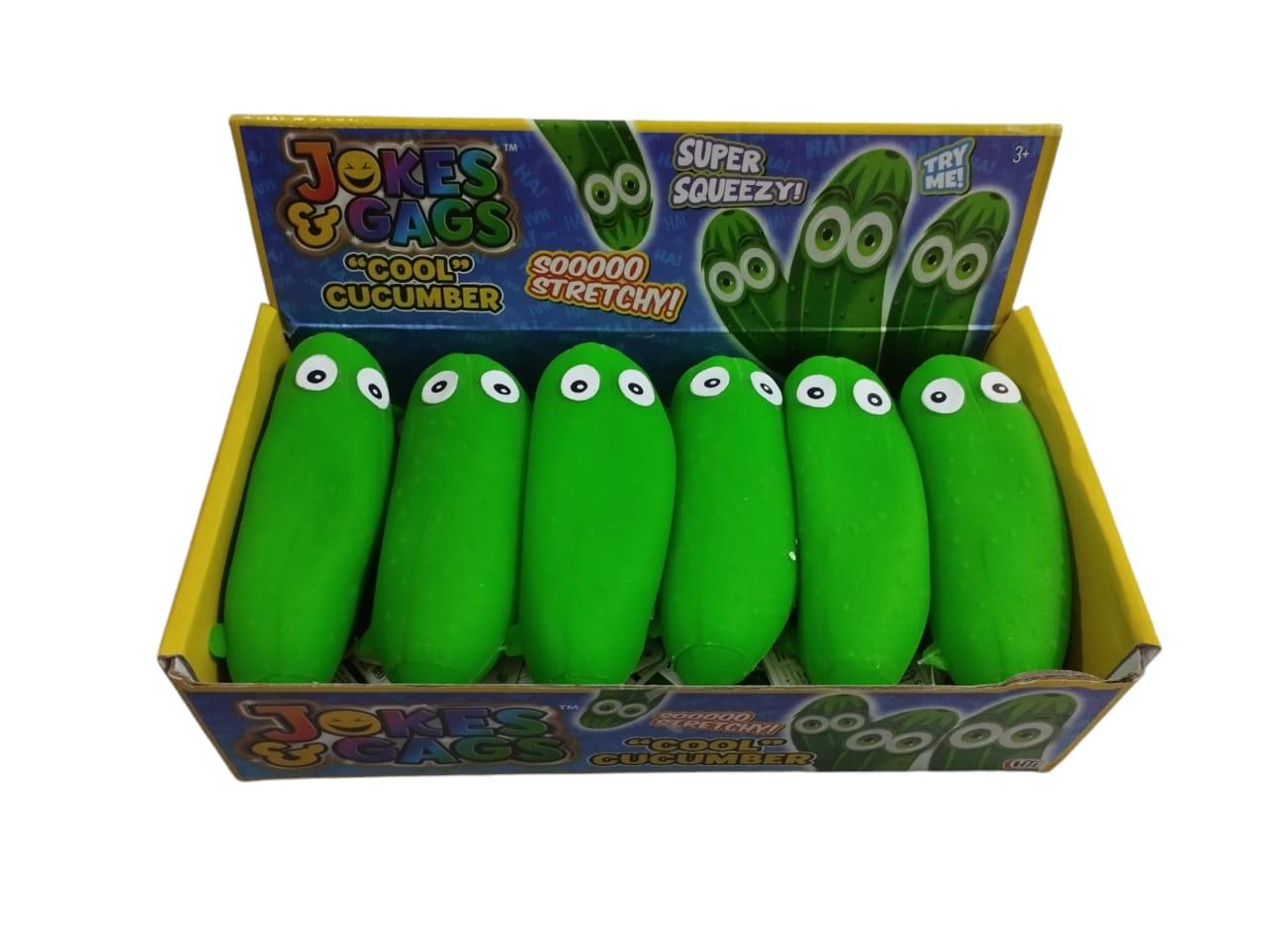 Squeeze Estirable Pepino en Caja Exhibidora x12