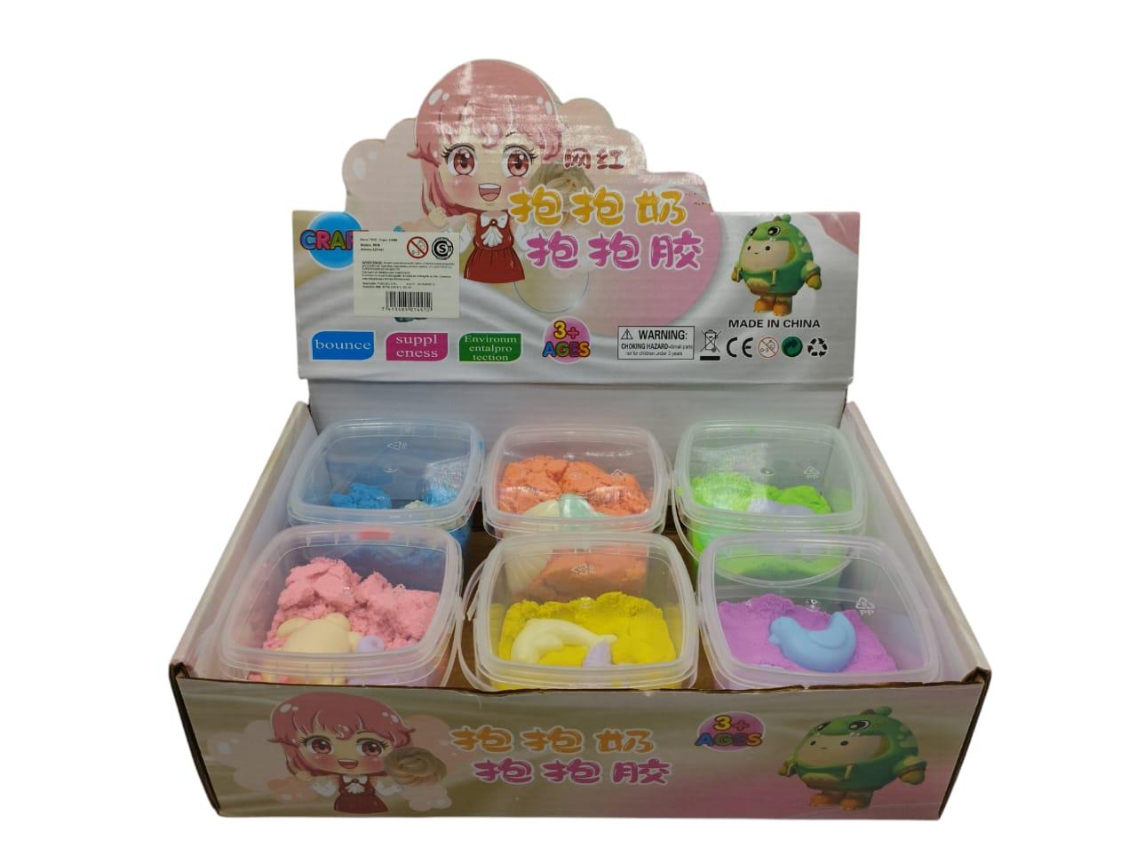 Kinetic sand 150 gr Playa en caja exhibidora x6