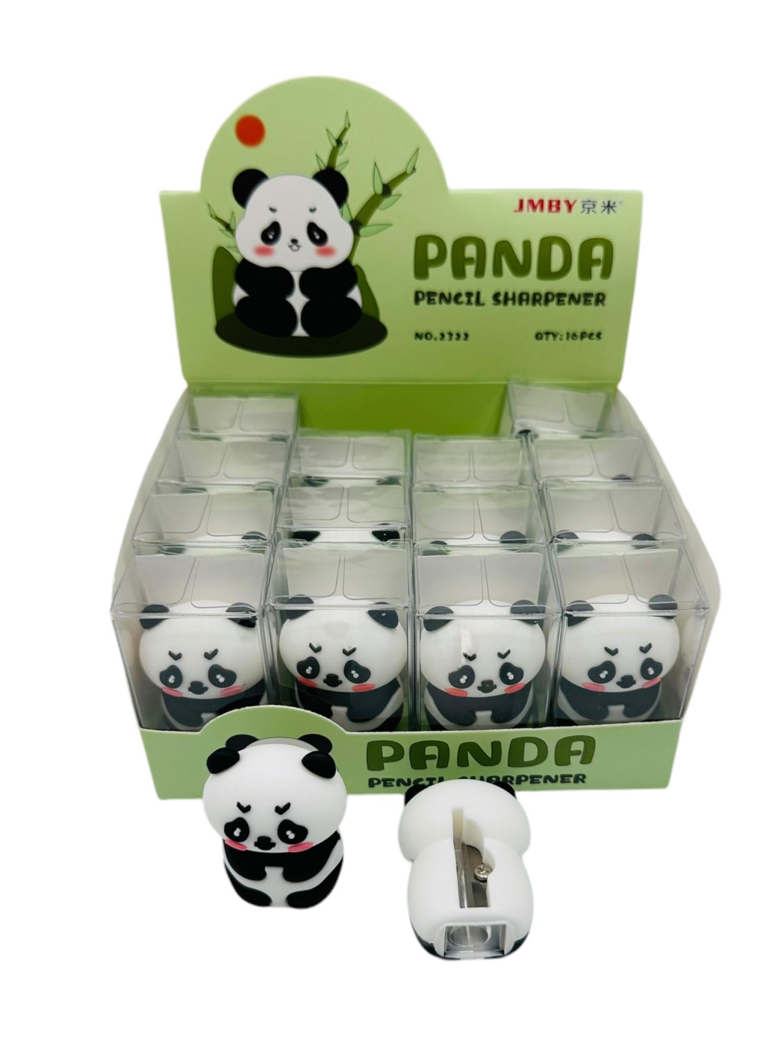 Sacapuntas Panda en Caja Exhibidora x16