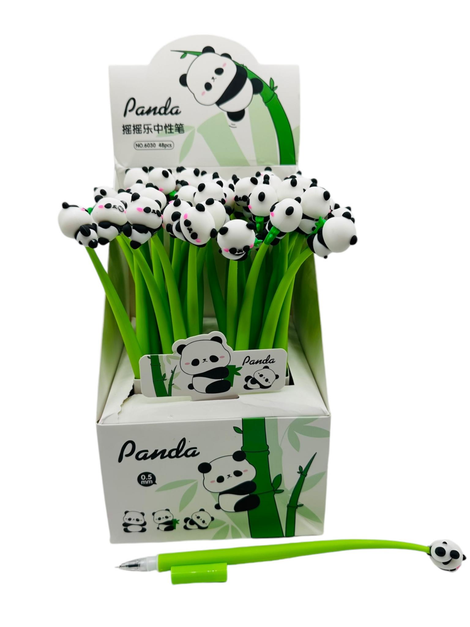 Lapicera Flex Panda en Caja Exhibidora x48