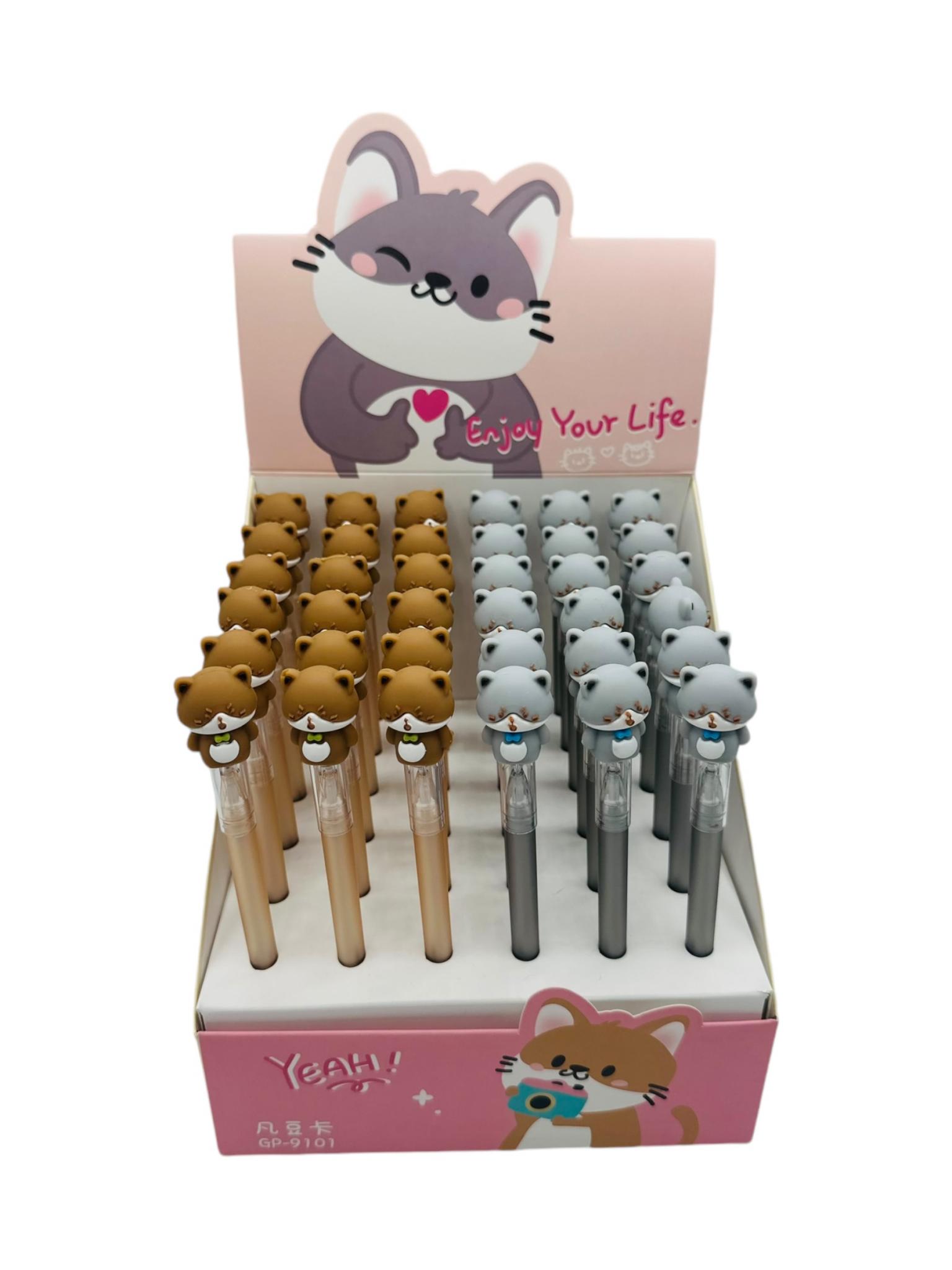 Lapicera Oso Caja Exhibidora x36