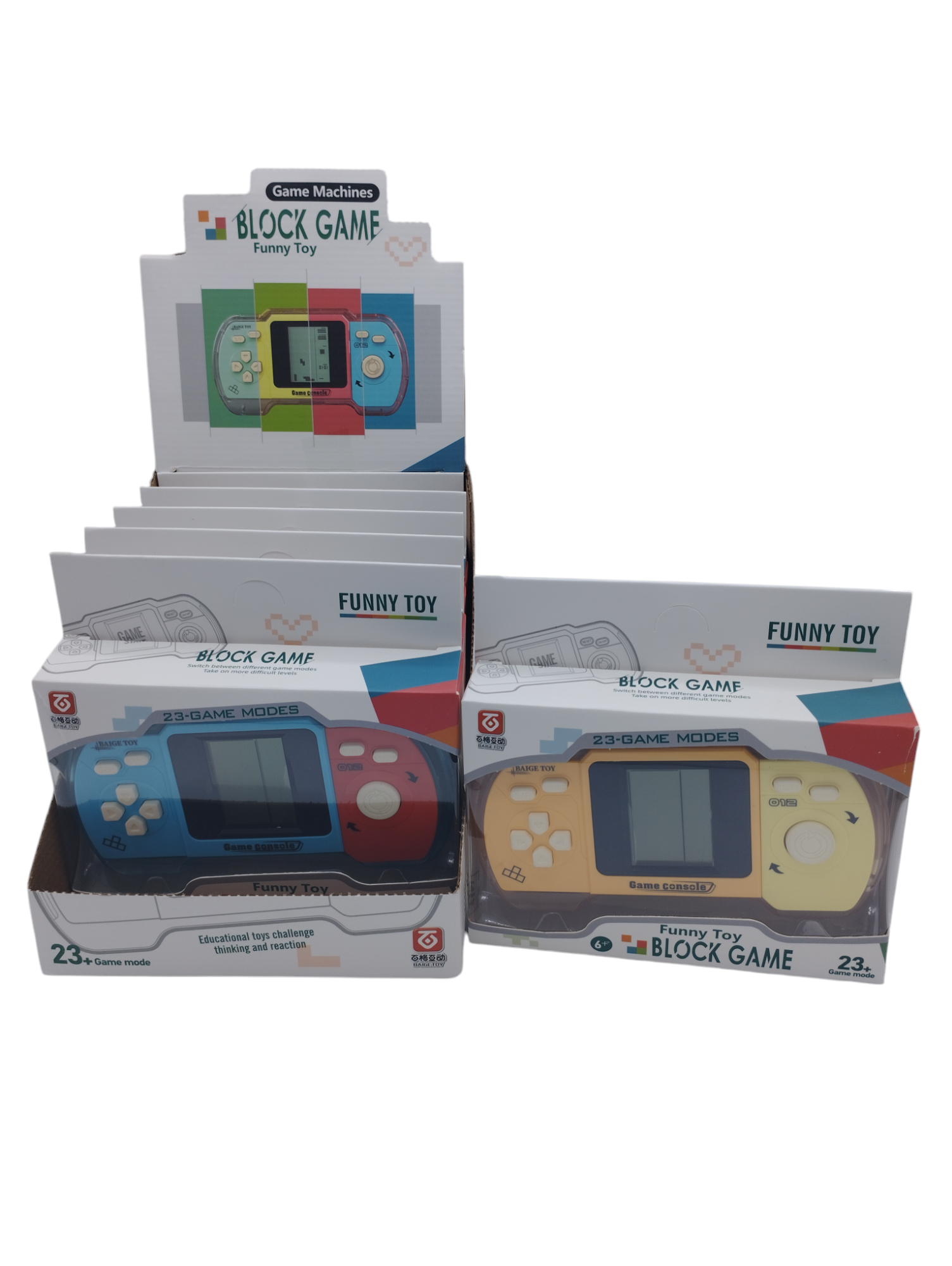 Tetris game Machine en caja transparente x6