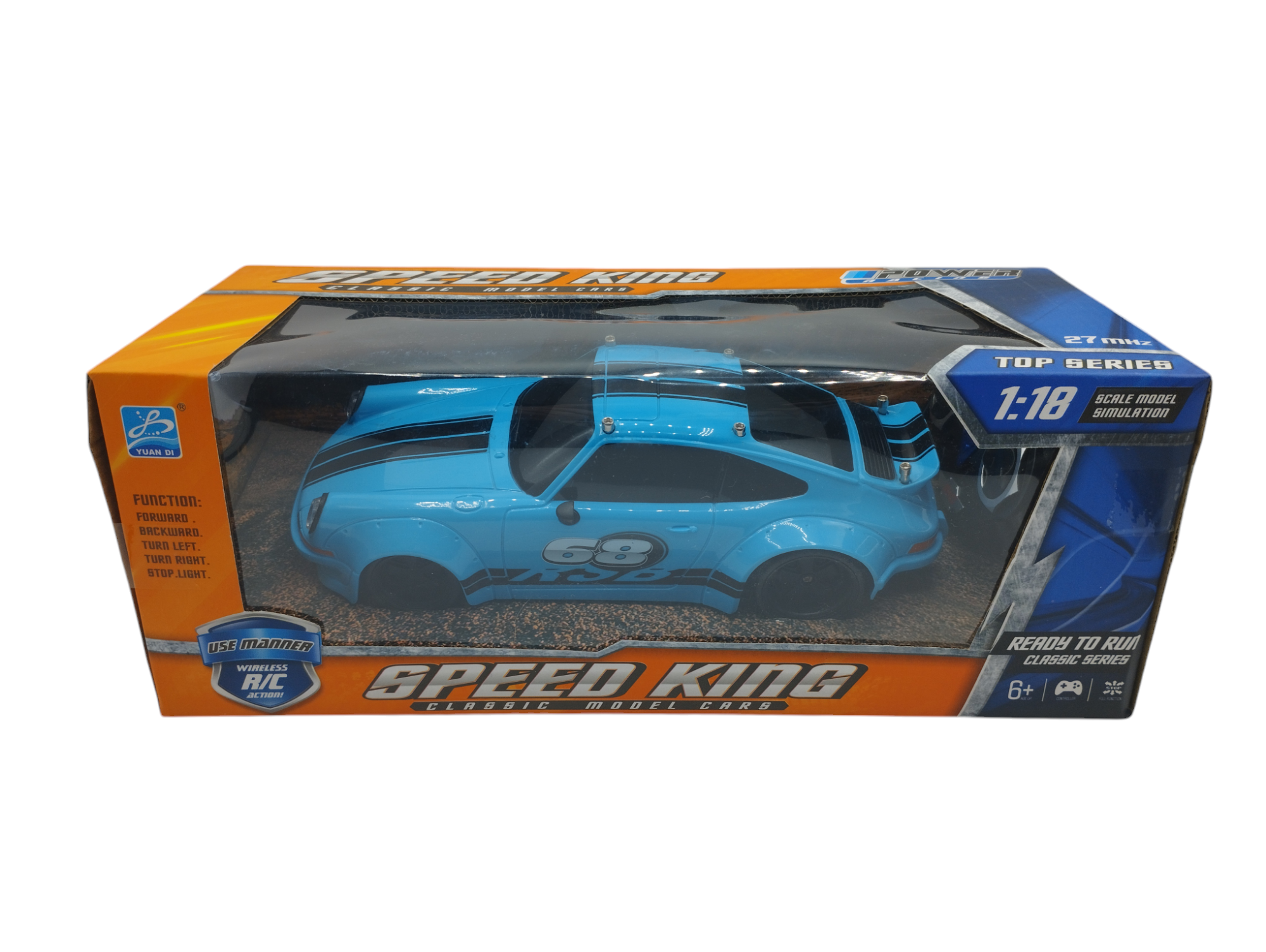 Auto RC Speed Classic Racer en caja 1:18