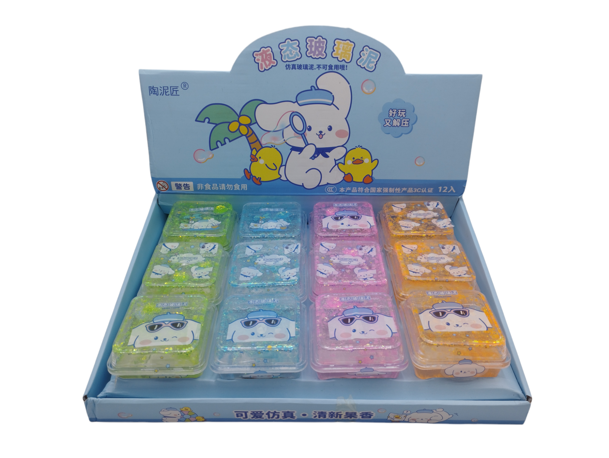 Slime en Caja Exhibidora x12