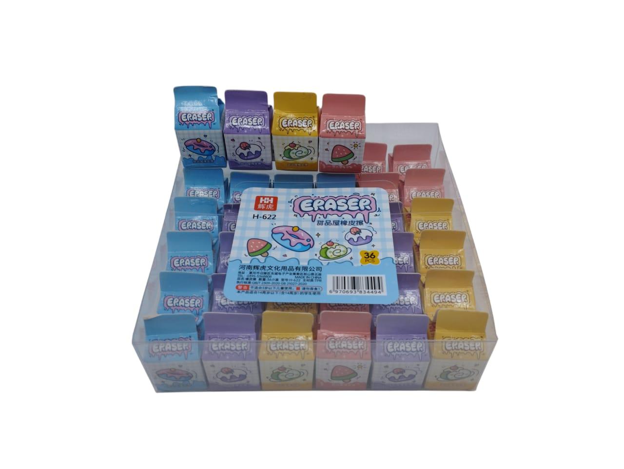 Goma Milk varios modelos en Caja Exhibidora X36