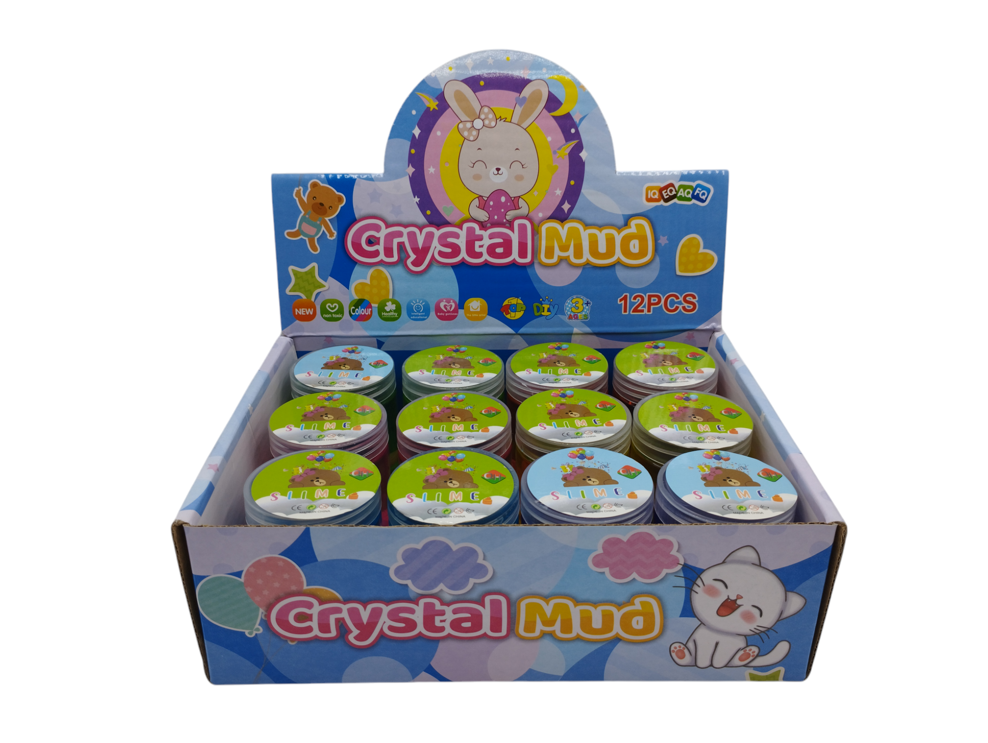 Crystal Slime Unicornio en Caja Exhibidora x12