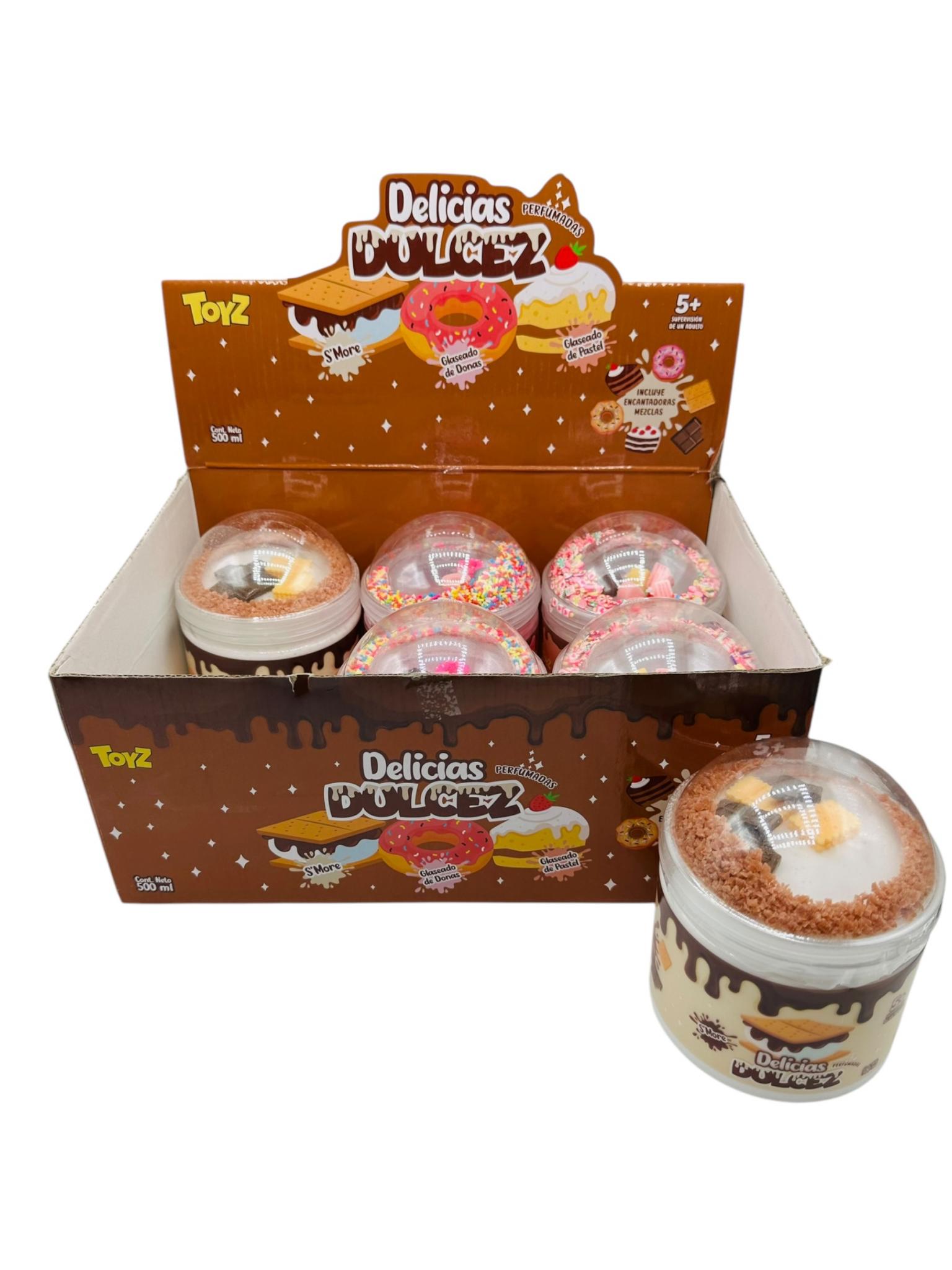 Slimez Dulcez Toyz x6 en caja exhibidora