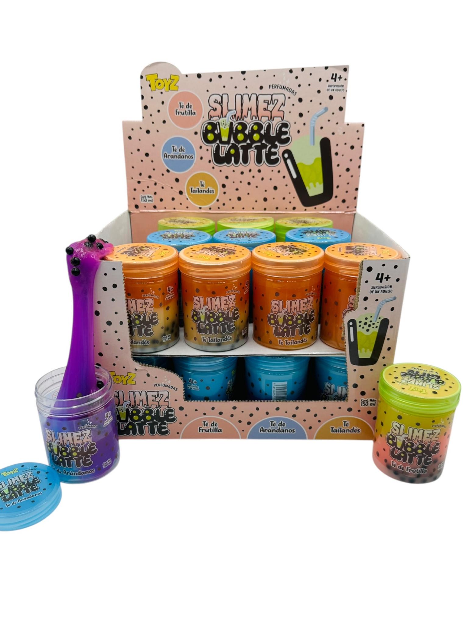 Slimez Bubble Latte Toyz x24 en caja exhibidora