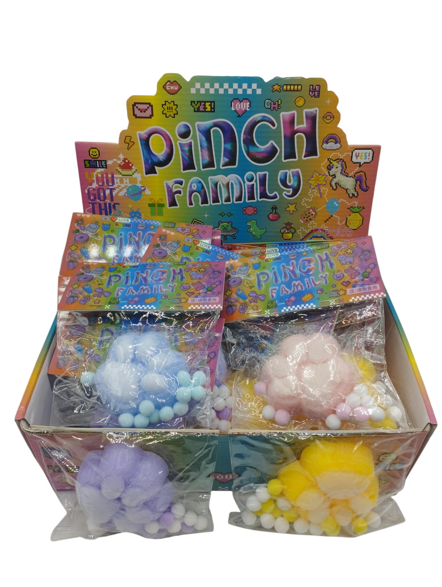 Squeeze Pinch Family Huella Pelos en Caja Exhibidora x18