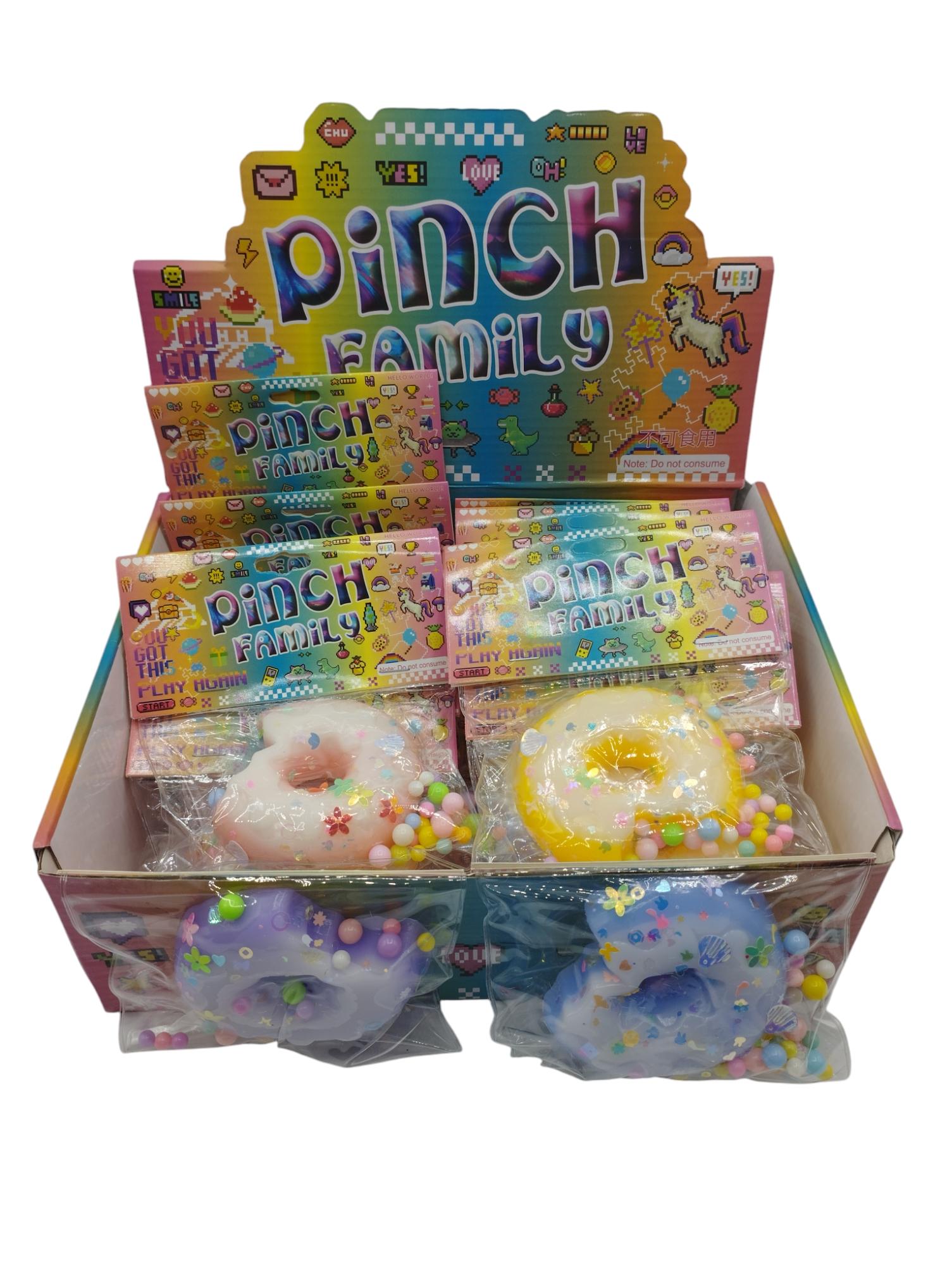 Squeeze Pinch Family Dona grande en Caja Exhibidora x20