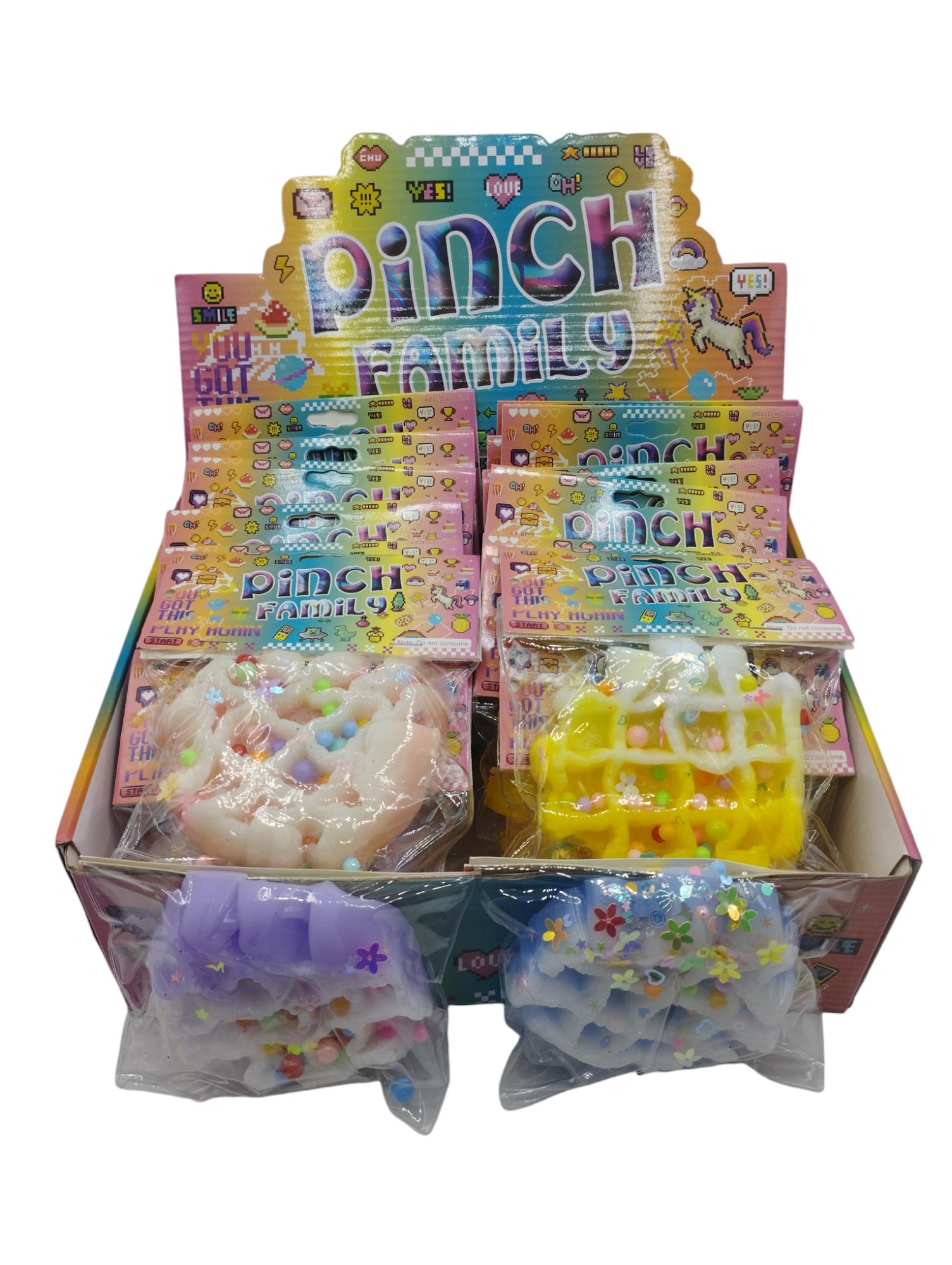 Squeeze Pinch Family Waffle en Caja Exhibidora x20