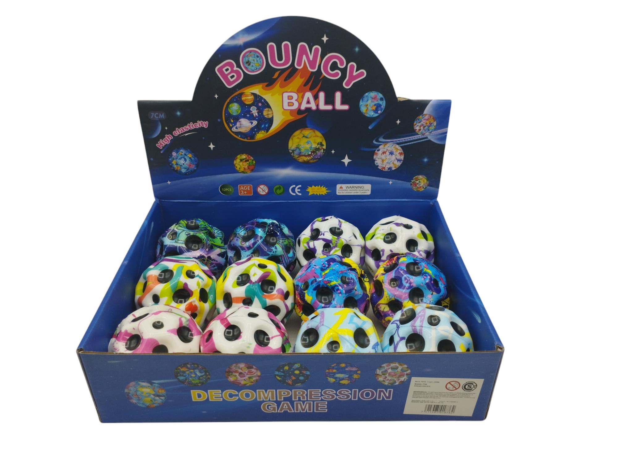 Bouncy ball x12 en caja exhibidora