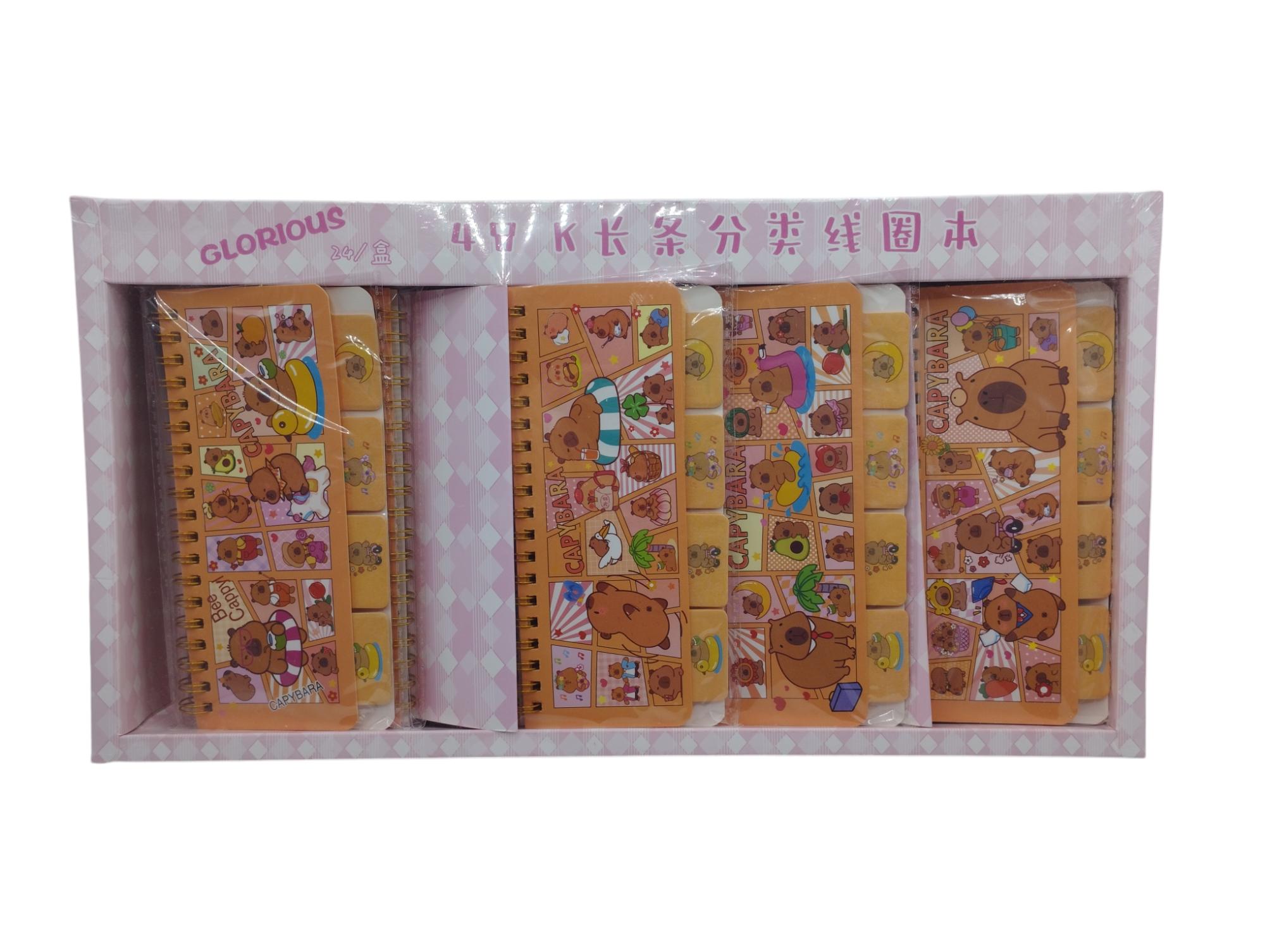 Anotador Capybara x24 en caja exhibidora