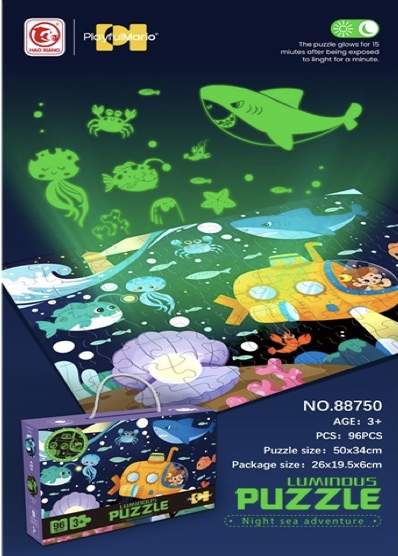 Rompecabezas luminoso NIGHT SEA 96 piezas