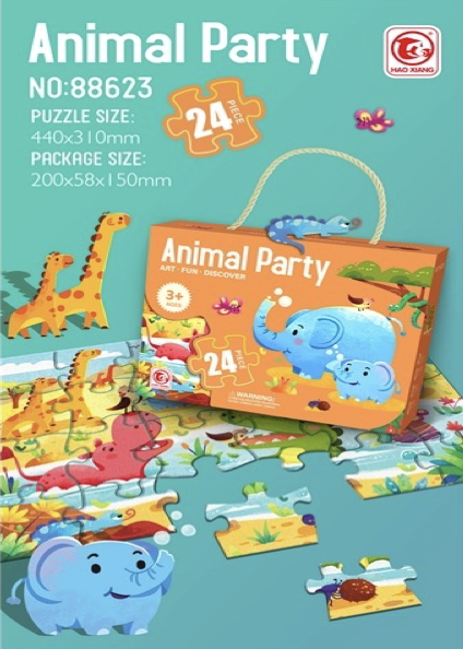 Rompecabezas ANIMAL PARTY 24 piezas