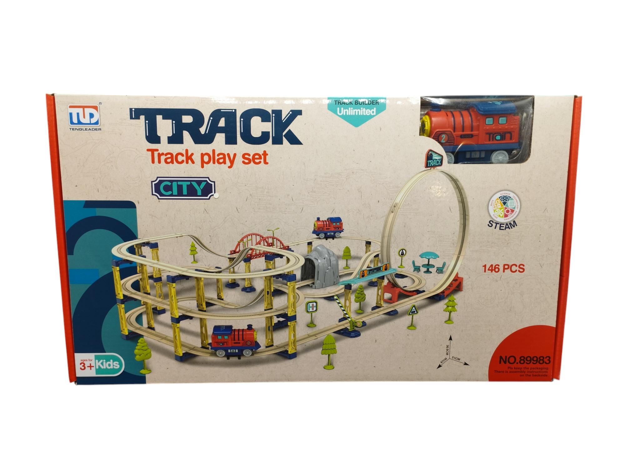 Pista de Trenes Para Armar City Track Play Set 146PCS