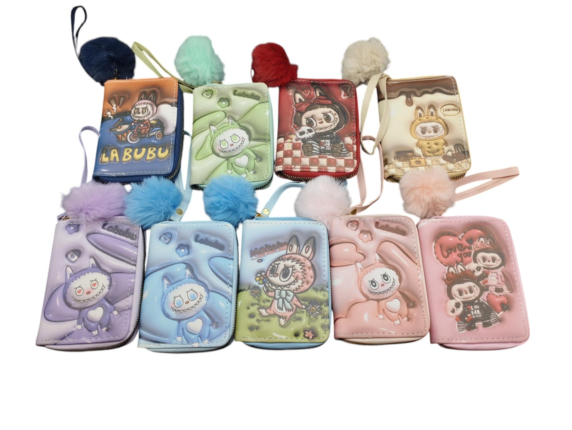 Billetera Labubu x12 en bolsa