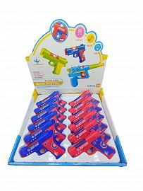 12 mini pistolas con luz y sonido en caja(pilas no inluidas)