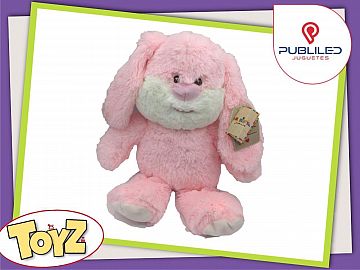 Peluche coneja rosa/ oso celeste