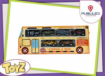 Autos Animal Print en Caja x6