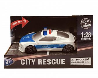 Auto de Policía en Caja