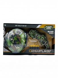 Camouflage set casco jungla en caja