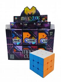 Cubo Mágico LZC 3x3 opaco x12 en caja exhibidora
